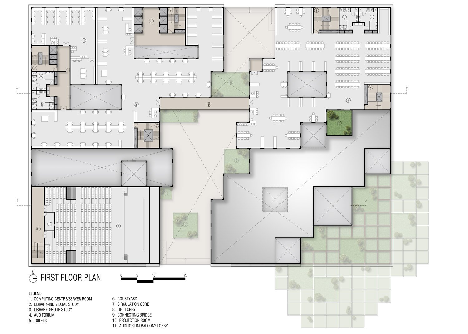 First floor plan | sanjay puri architects