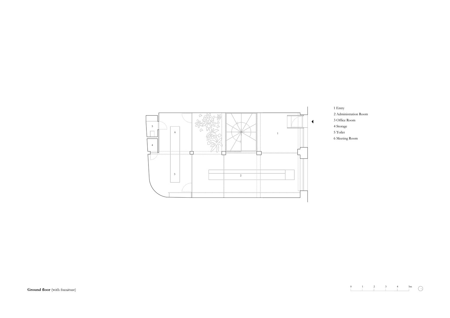 Plan ground floor with furniture | MORQ