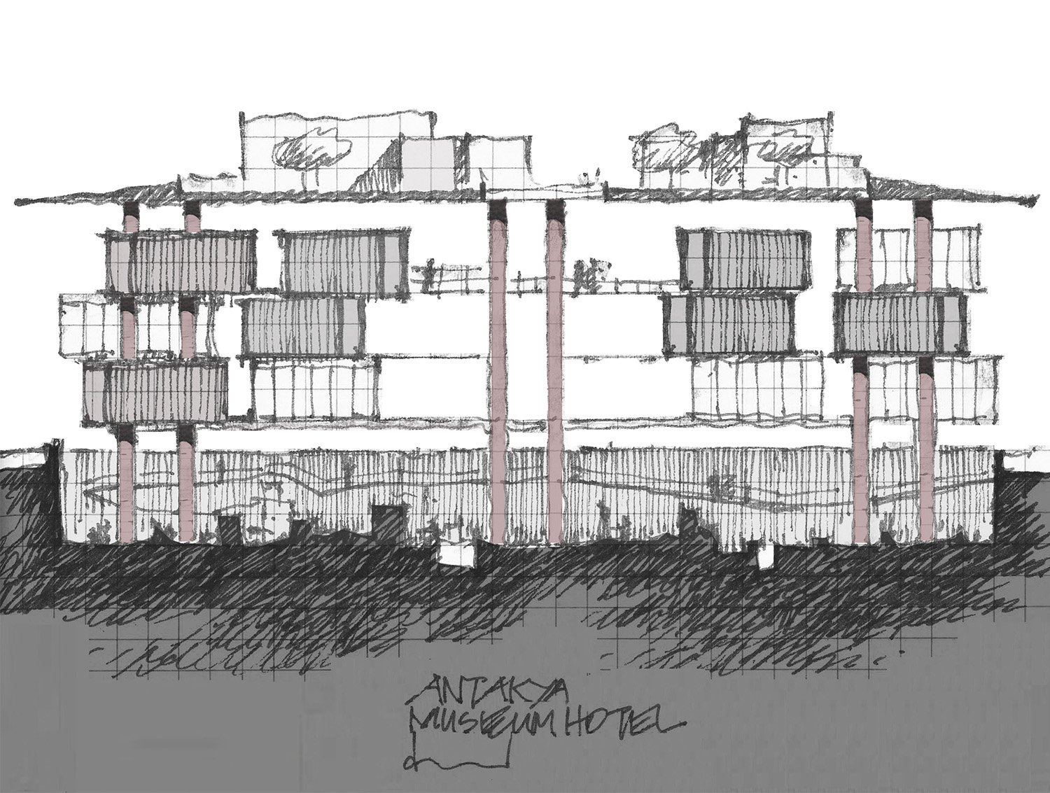 The Museum Hotel Antakya Sketch | Emre Arolat