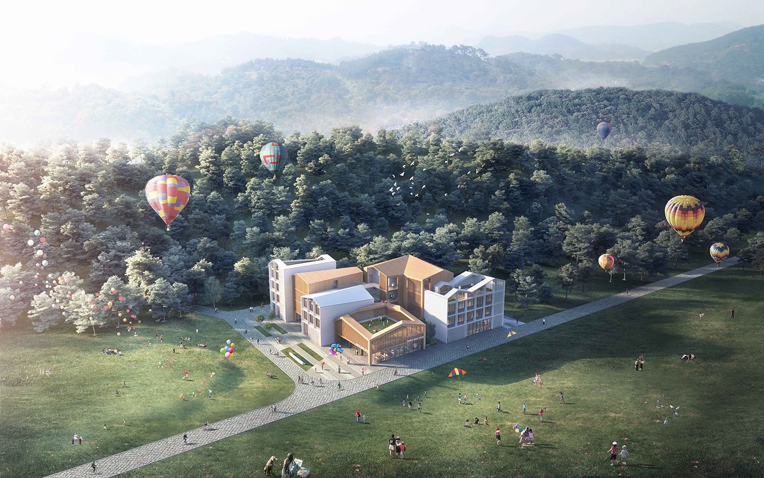 Lin’an “Valley of the Wind” School: like a paper plane carrying students' dreams