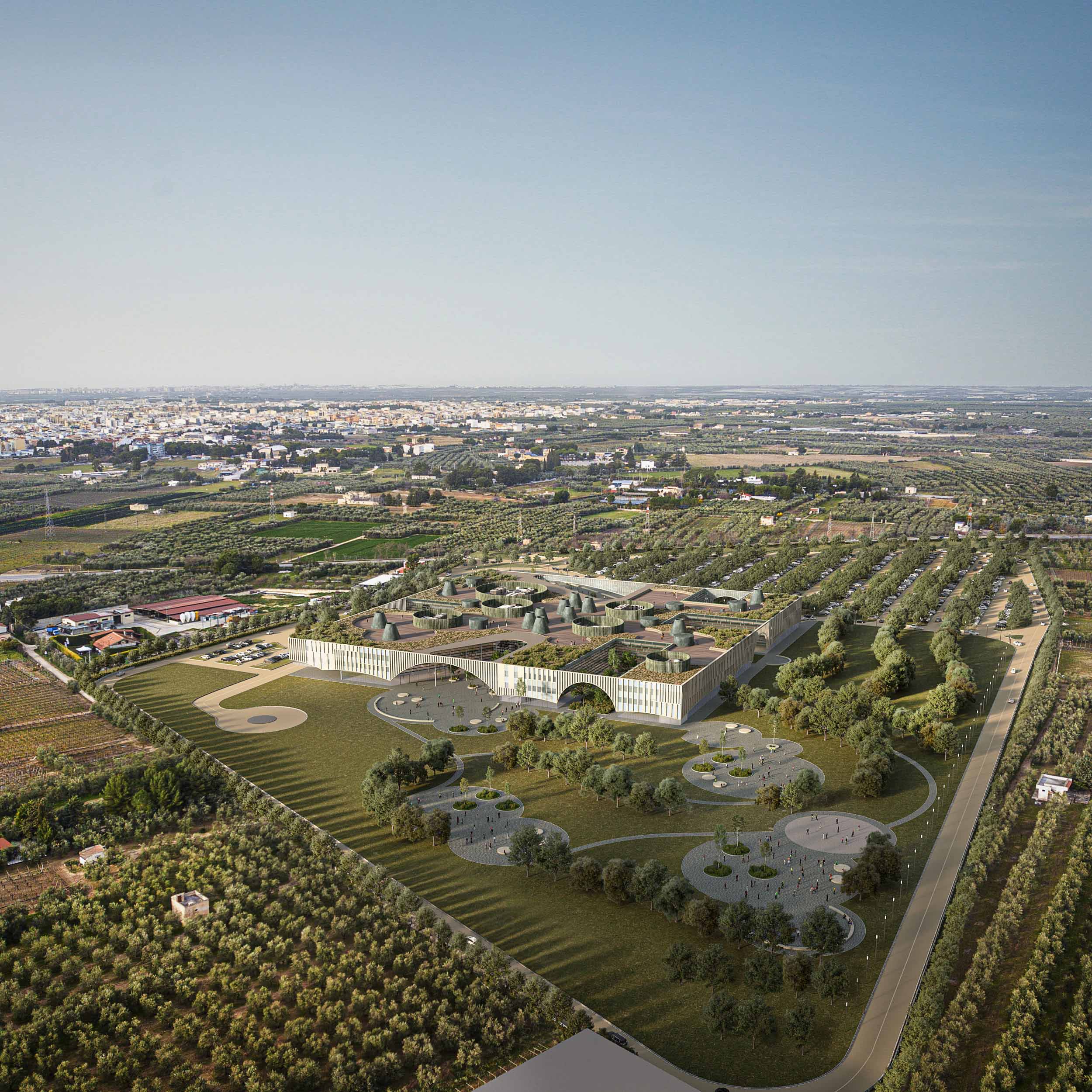 New hospital in Andria: an architecture in symbiosis with the landscape