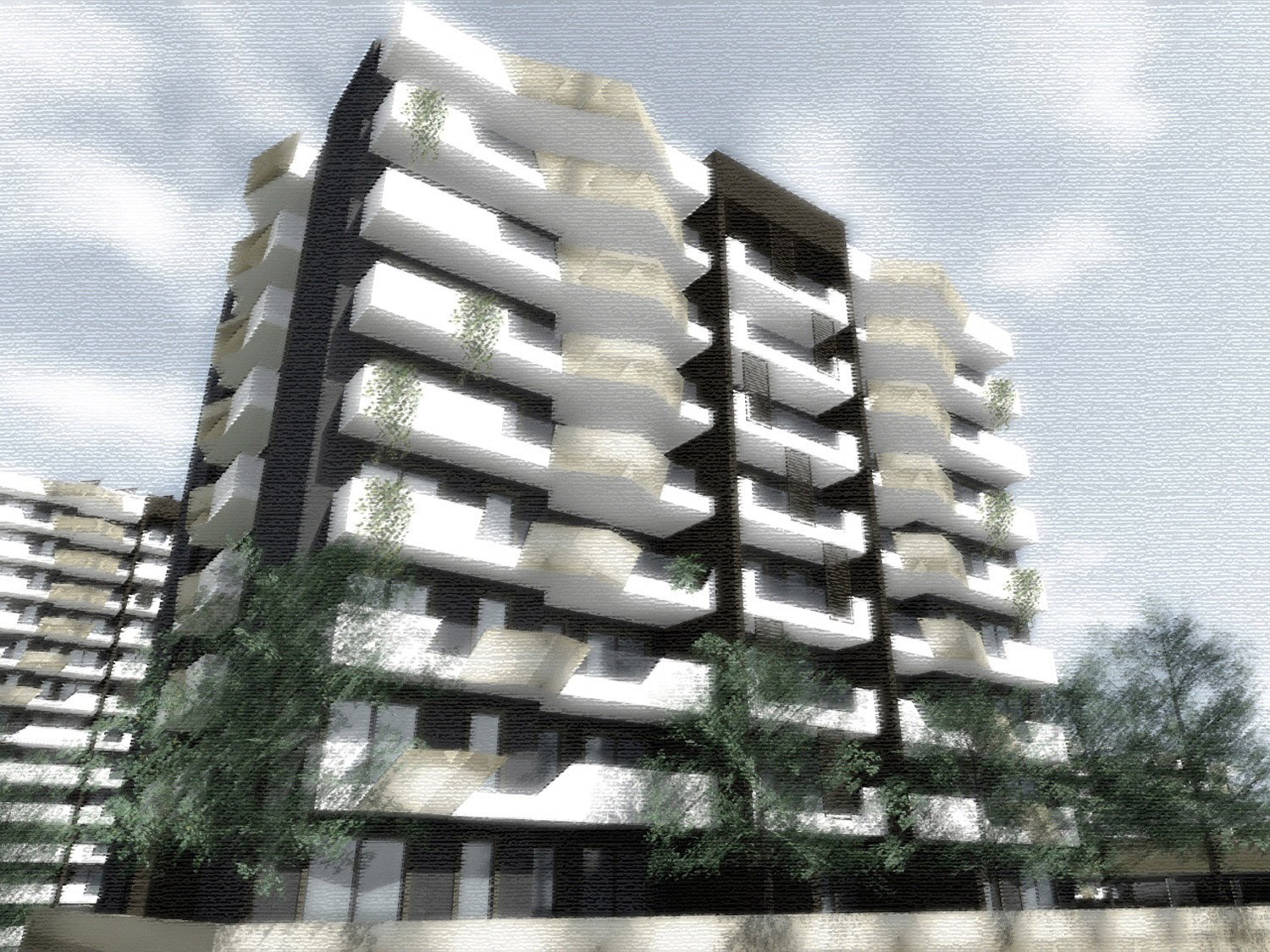 sketch of residential building Studio Ing. Salvatore Lamanna - Pomezia