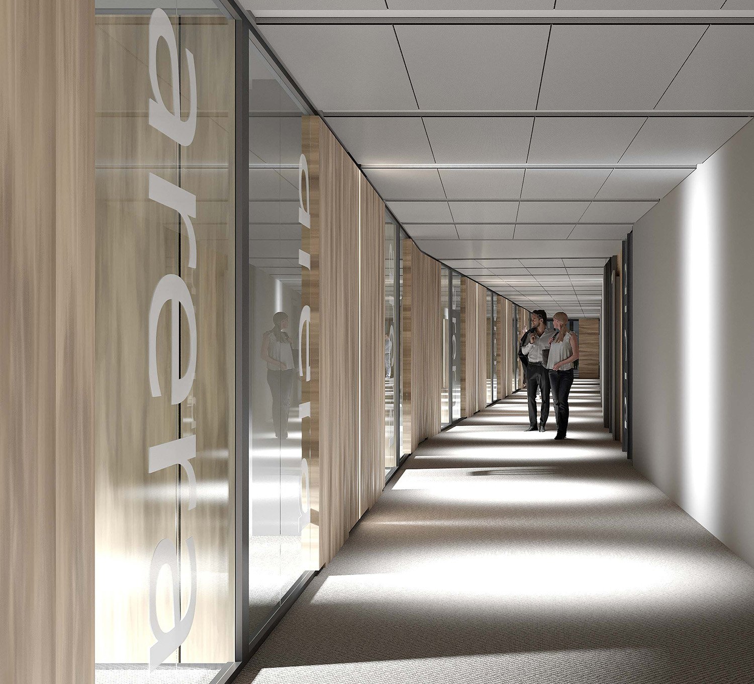 Interior view of the corridor | Progettisti Associati Tecnarc (Mythos Consortium)