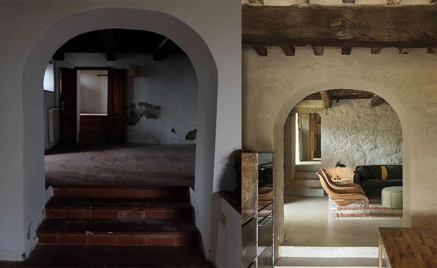 Before and after works | Matteo Fiorucci and Mattia Aquila