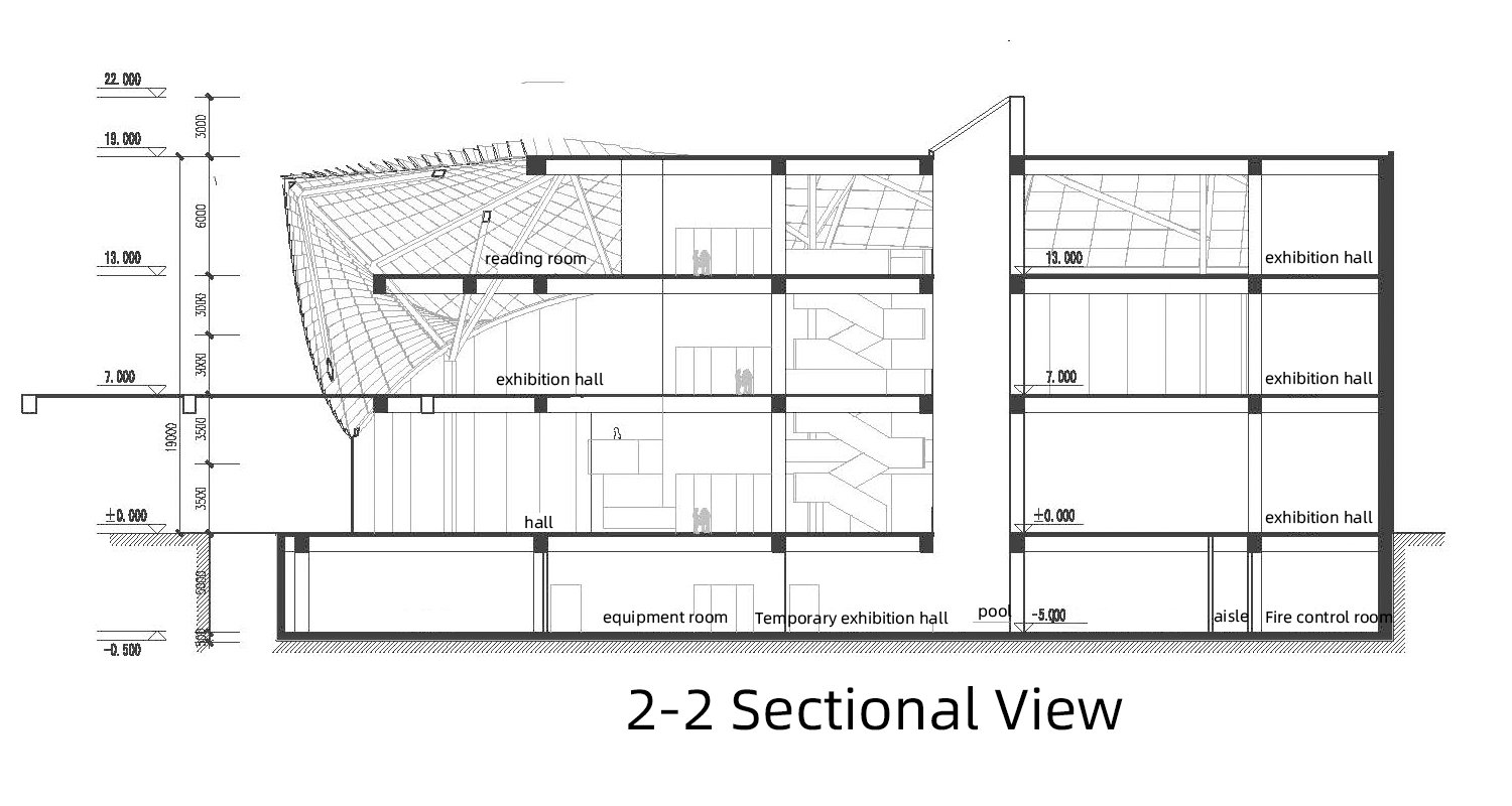 2-2 section view | Zhubo Design