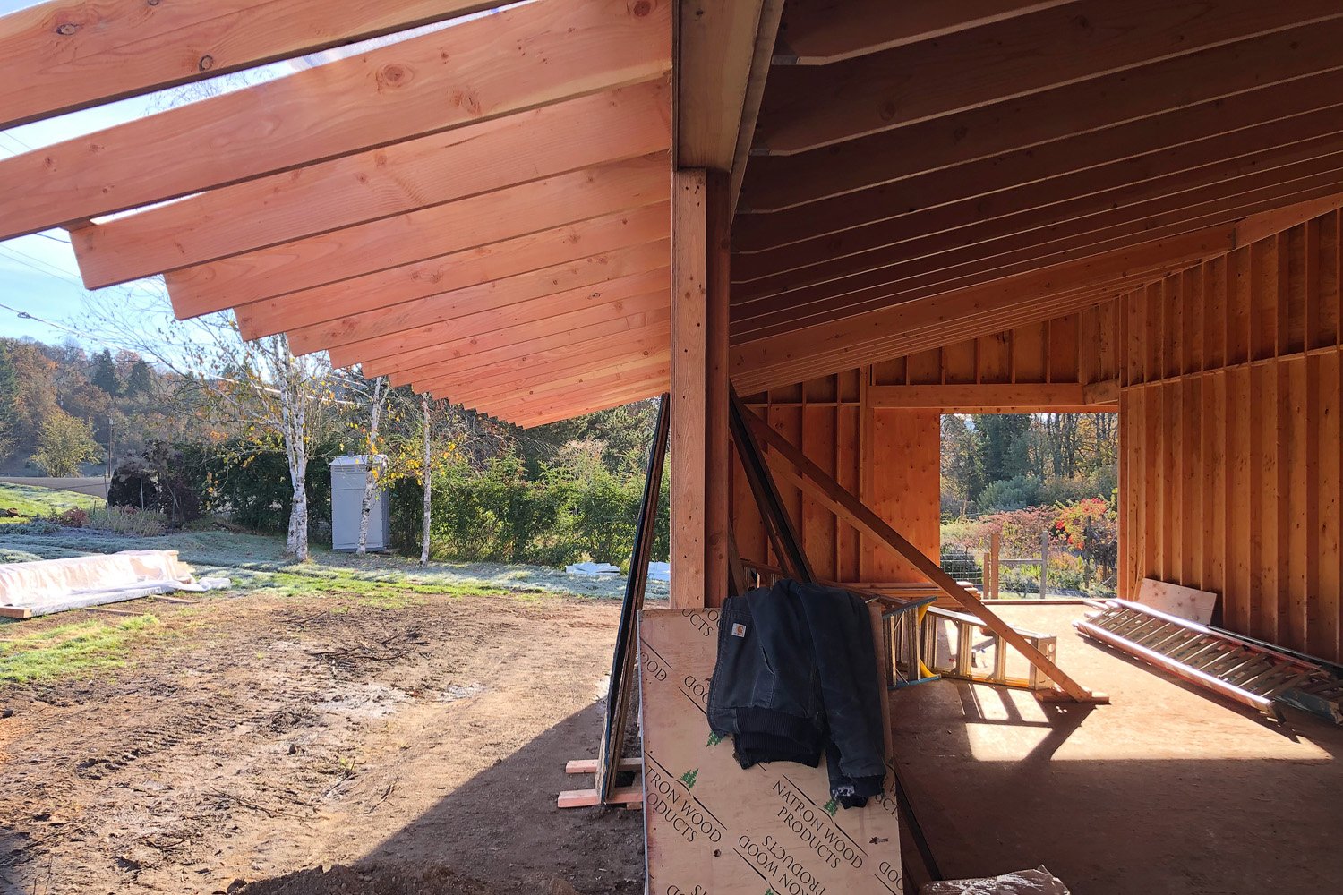 framing roof overhangs | © Landry Smith Architect