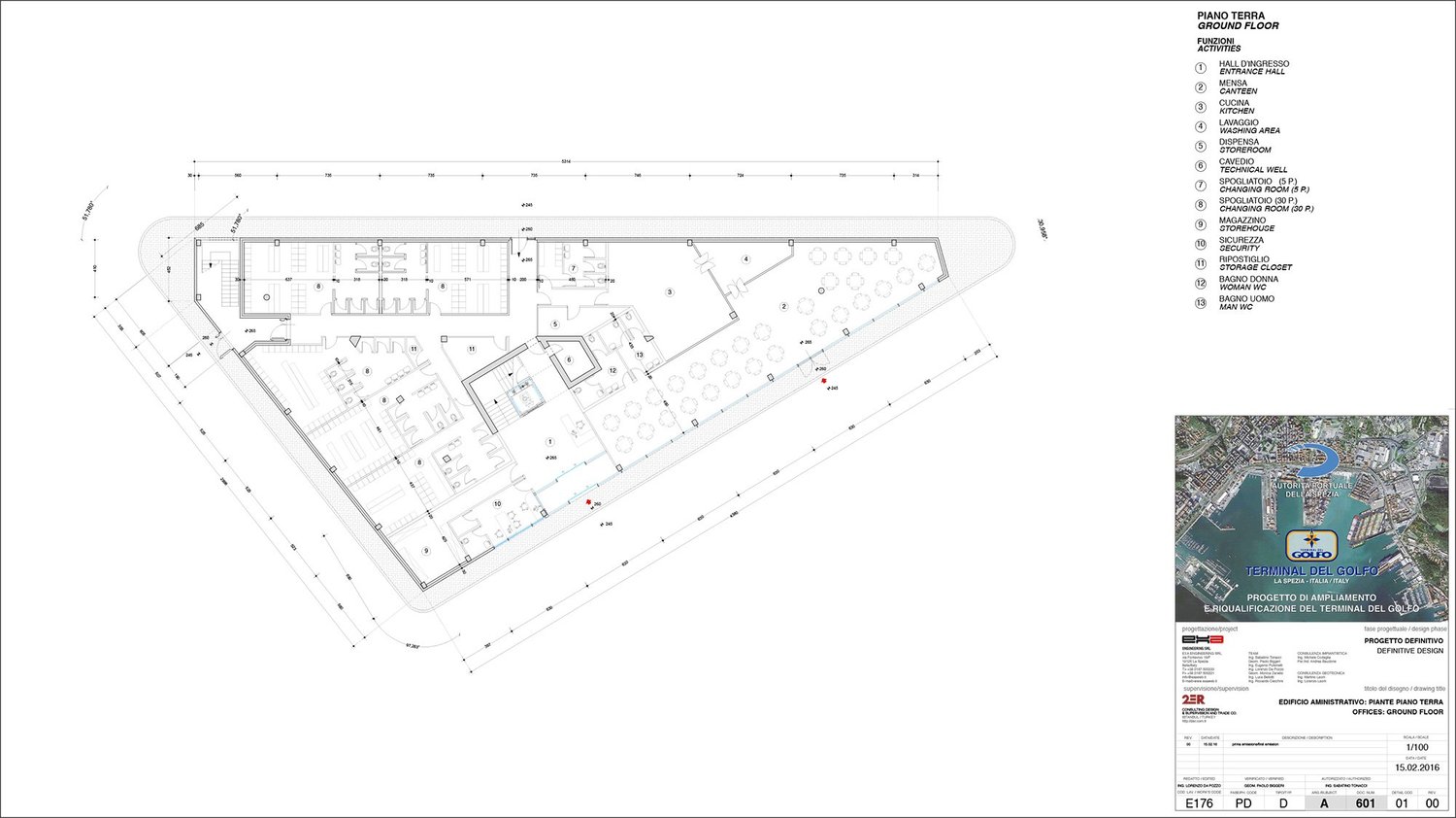 Pianta Piano Terra edificio amministrativo | 