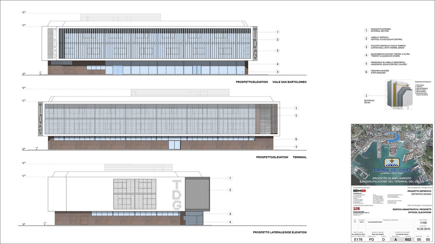 Prospetti edificio amministrativo | 