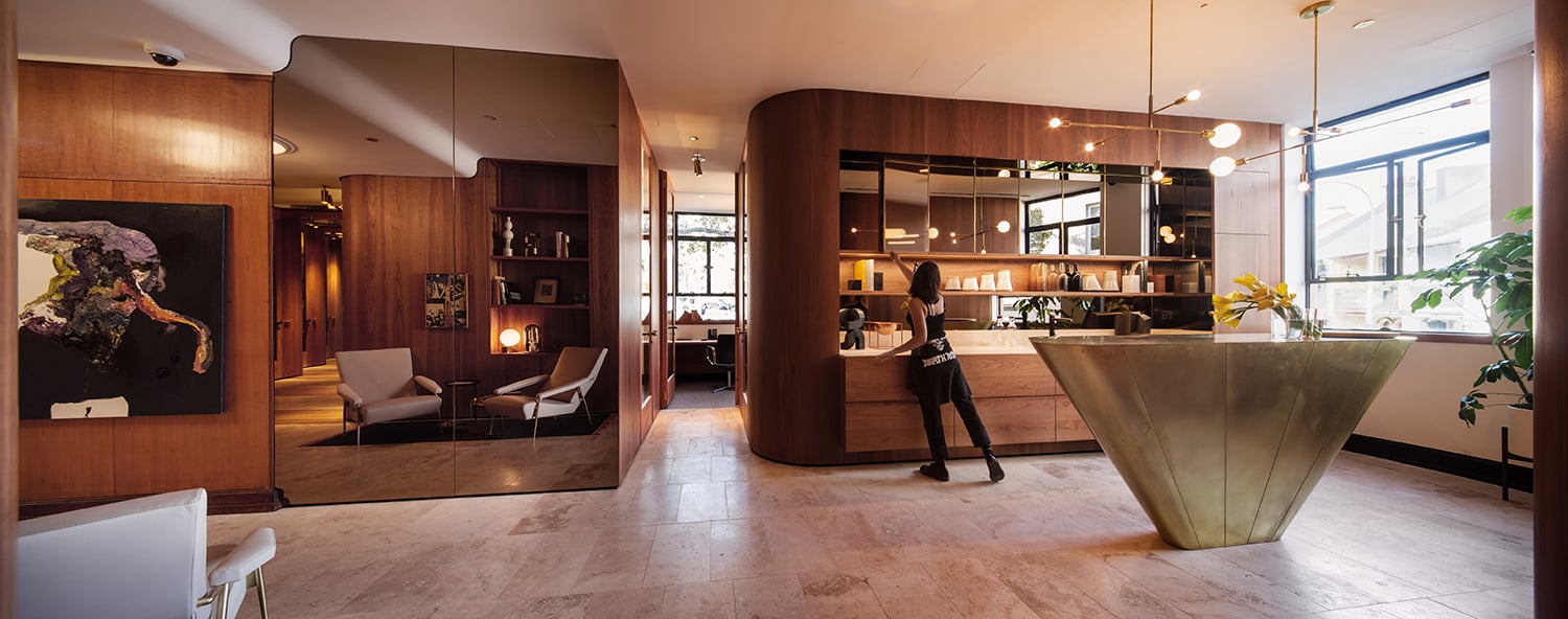 Bar and kitchen area  | 