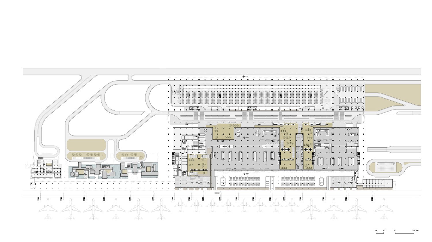 Çukurova Regional Airport Complex - Ground Floor Plan | 