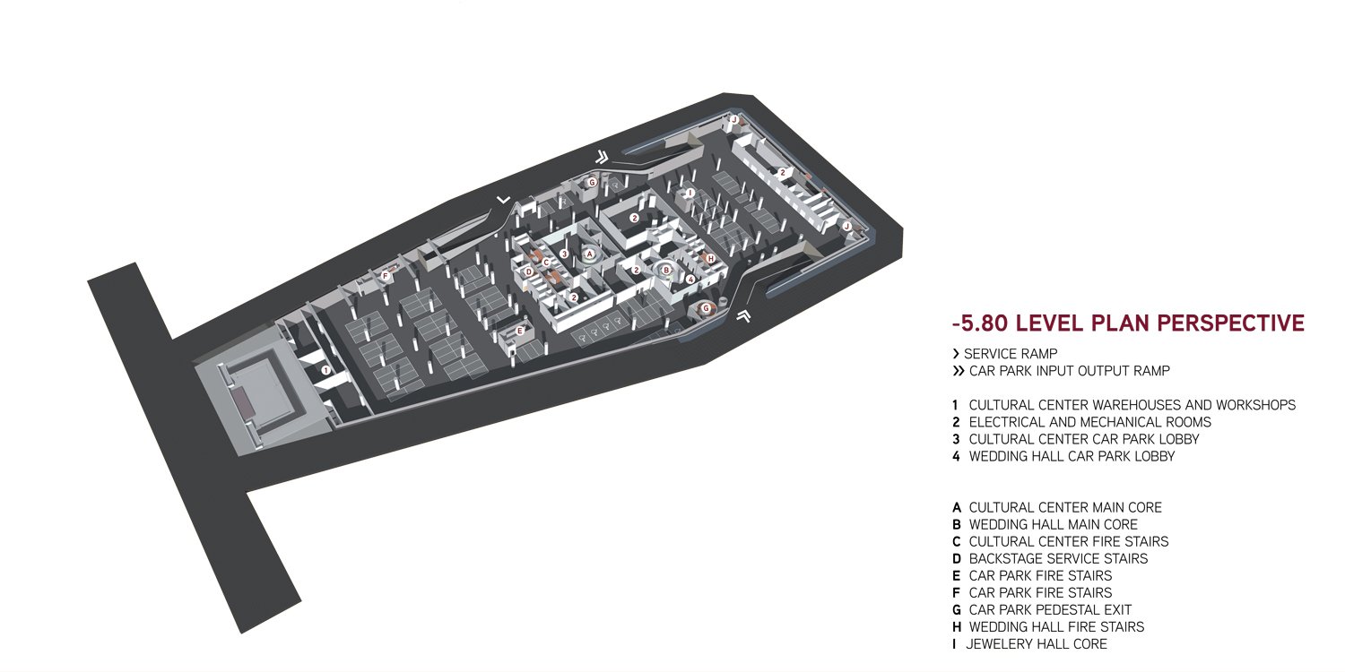 5.80 Level Plan | Adnan Kazmaoğlu Mimarlık Araştırma Merkezi