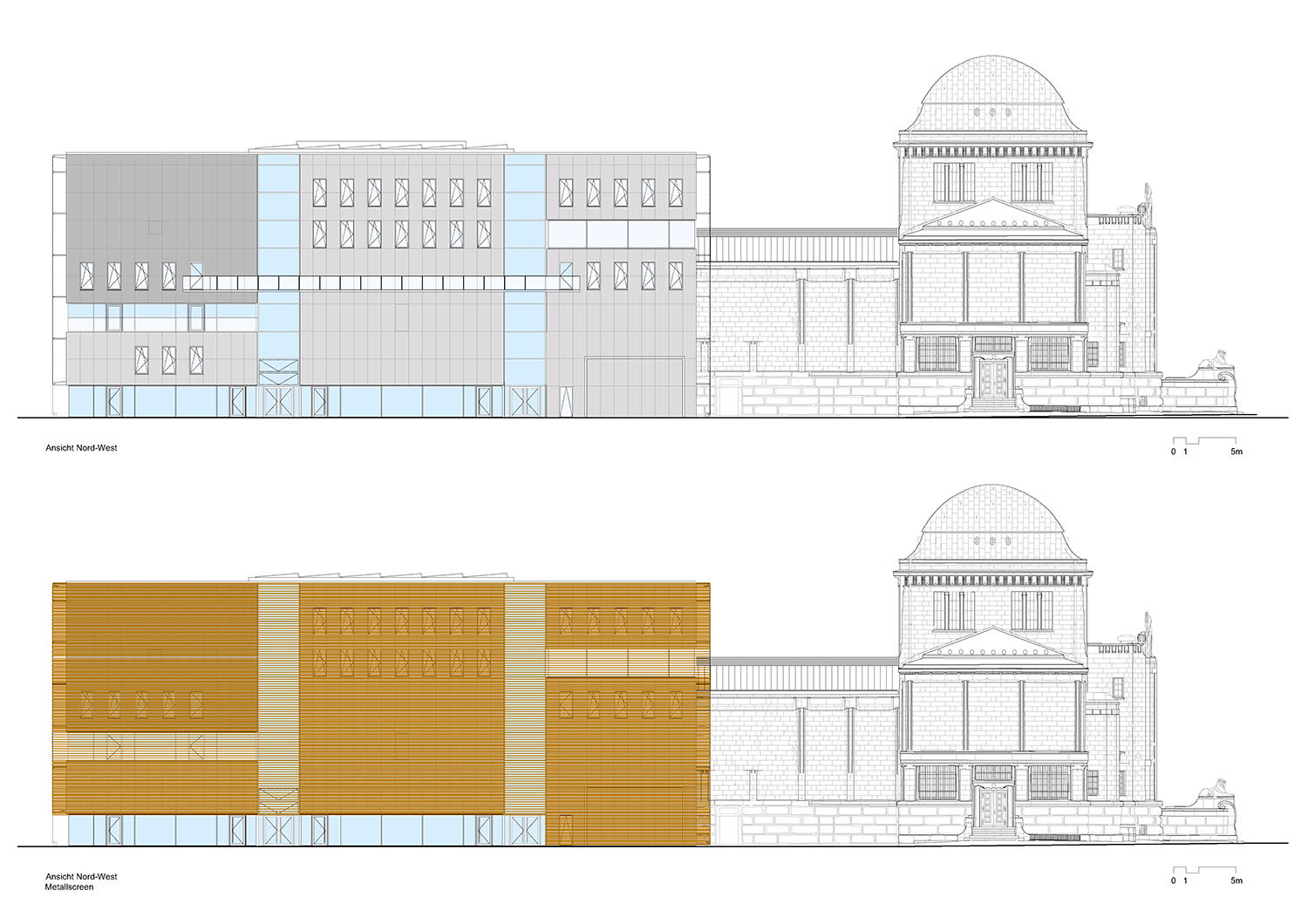 Northwest elevation | © gmp Architects