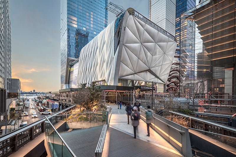 The Shed under construction, as seen from the High Line | Brett Beyer