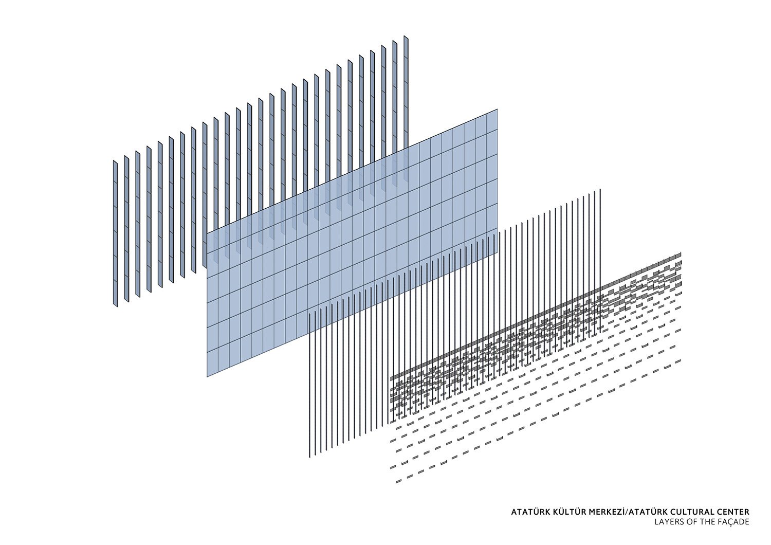 ATATURK CULTURAL CENTER - LAYERS OF THE FACADE | TABANLIOGLU ARCHITECTS