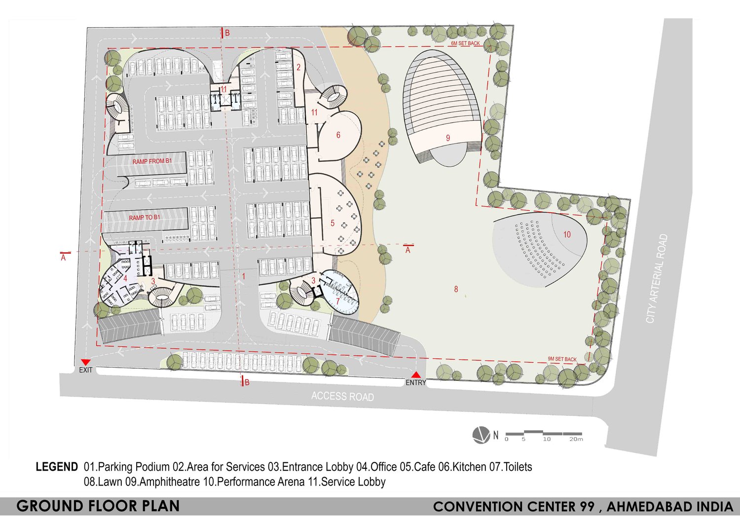 ground floor plan | sanjay puri architects