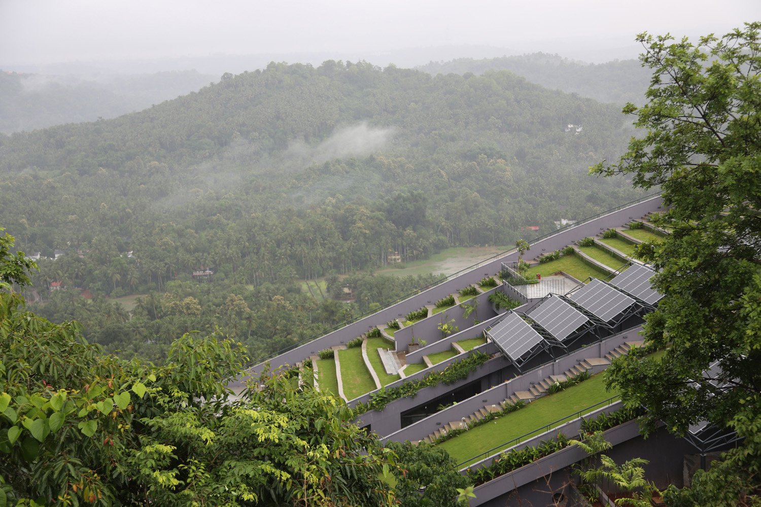 The Green Roof overlooking the wonderful views on the west. | Ar. Sujith. G.S