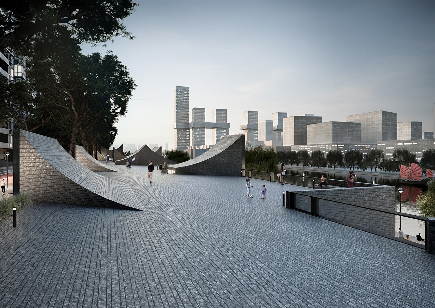 Plaza | © JADRIC ARCHITEKTUR ZT GmbH & TONGJI ARCHITECTURAL DESIGN AND RESEARCH INSTITUTE-min