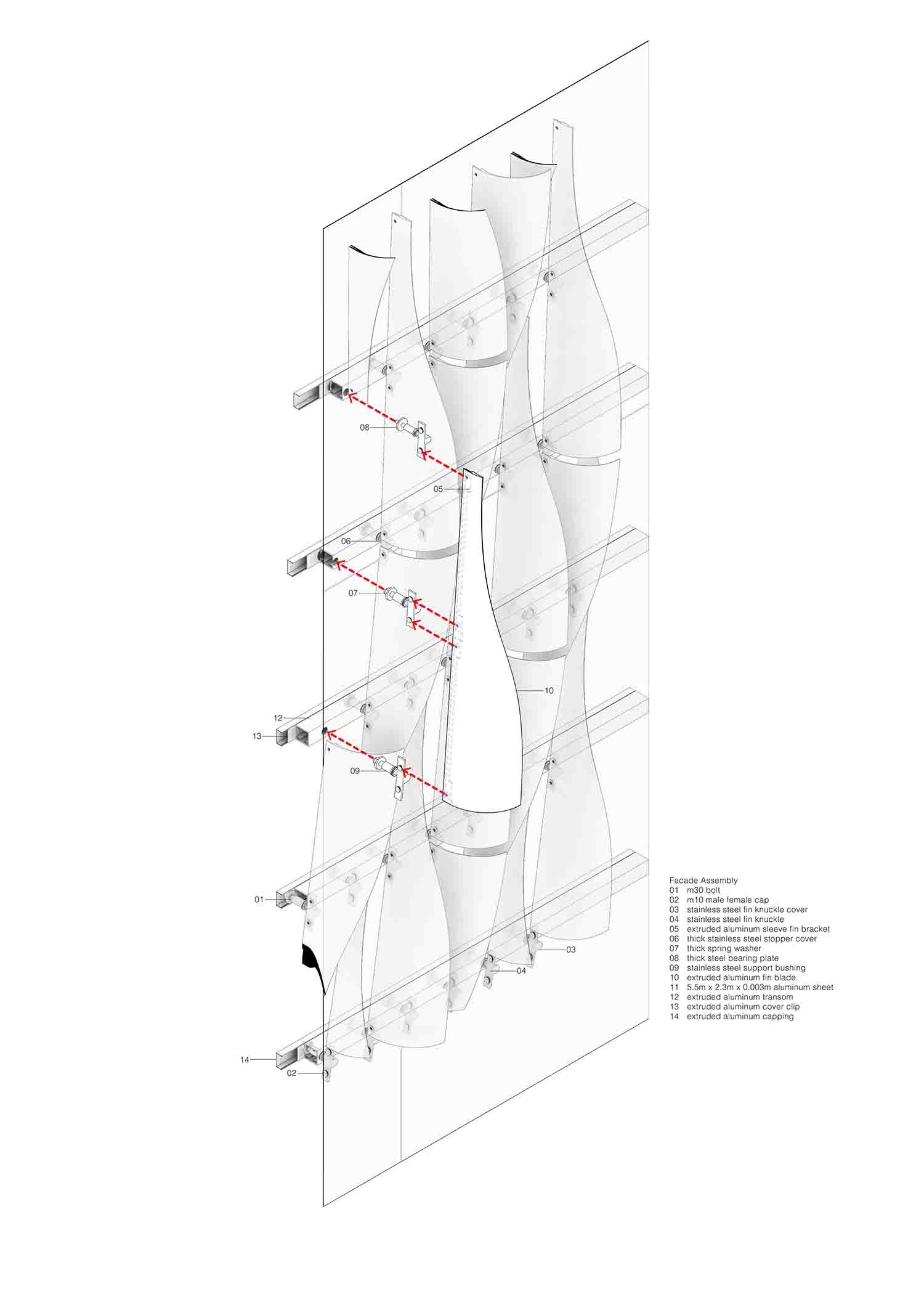 Xiqu Centre Façade Diagram | Revery Architecture Inc.