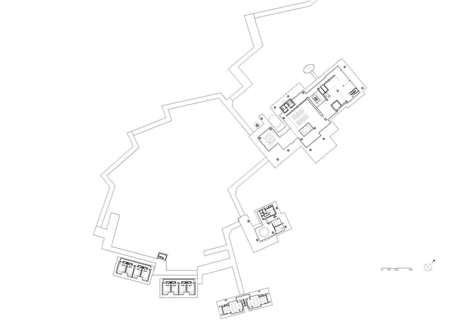 First Floor Plan of Wetland Research and Education Center | Atelier Z+