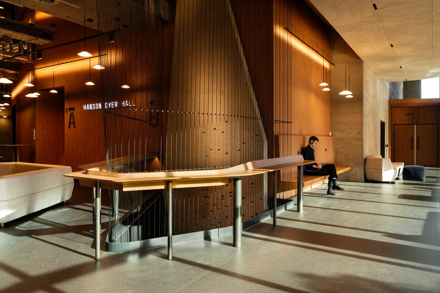 Social spaces for students, performers and visitors | Trevor Mein