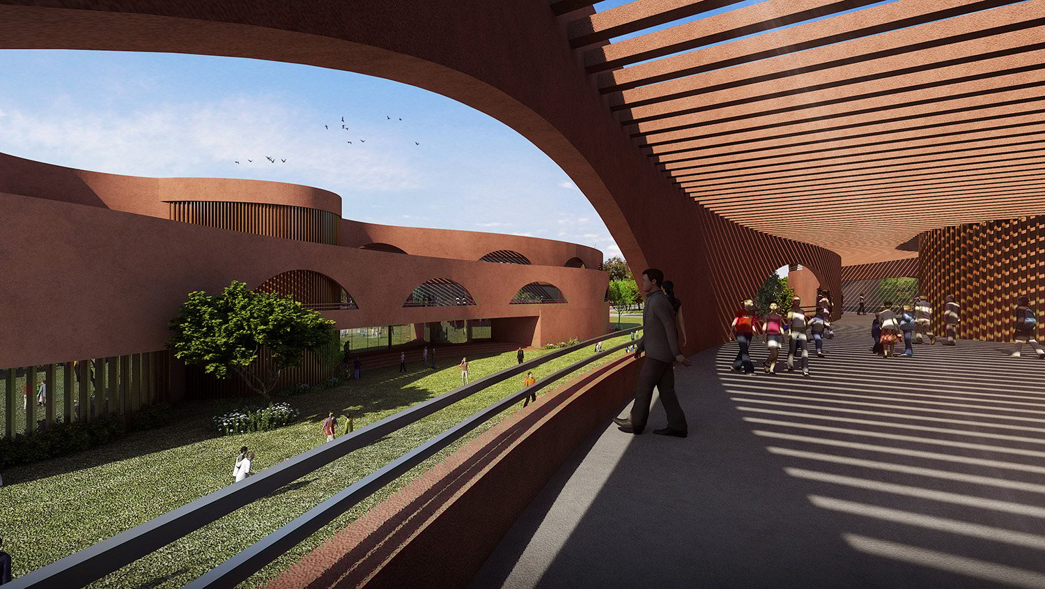 View from 1st floor balcony | Sanjay Puri Architects