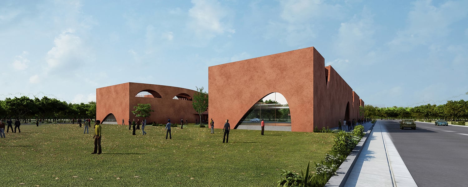 View from road junction | Sanjay Puri Architects