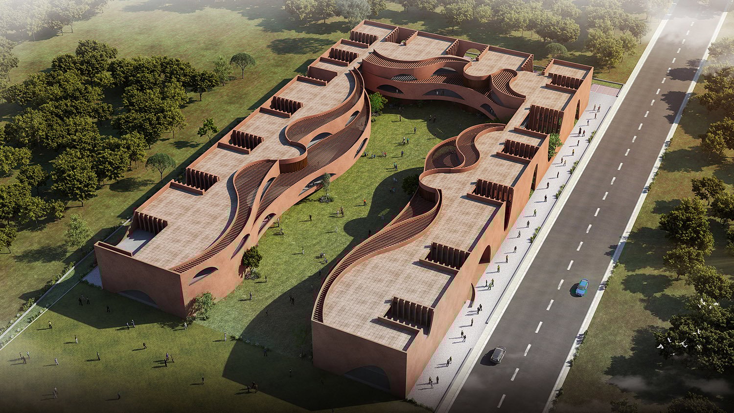 Aerial view | Sanjay Puri Architects
