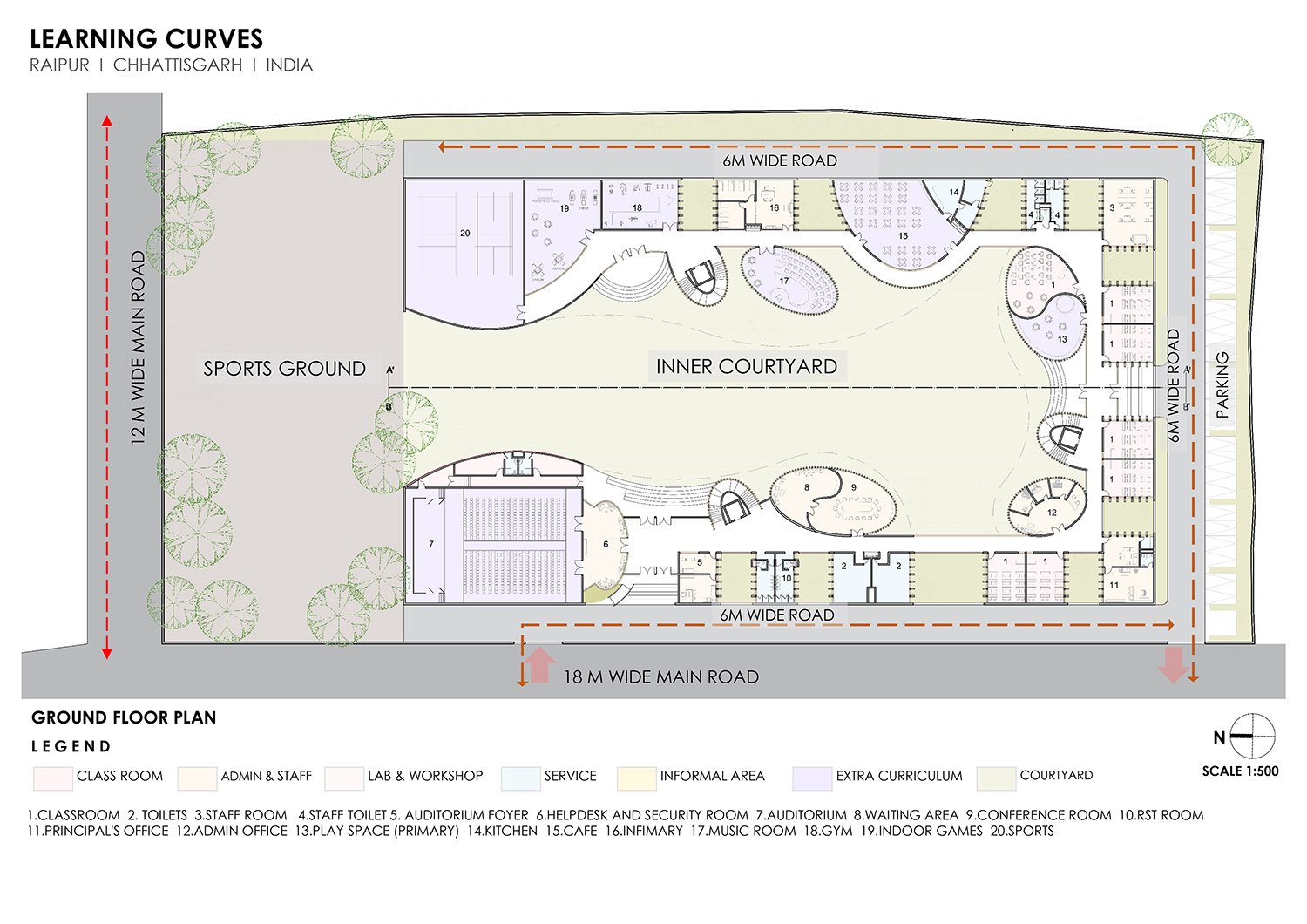 Ground Floor Plan | Sanjay Puri Architects