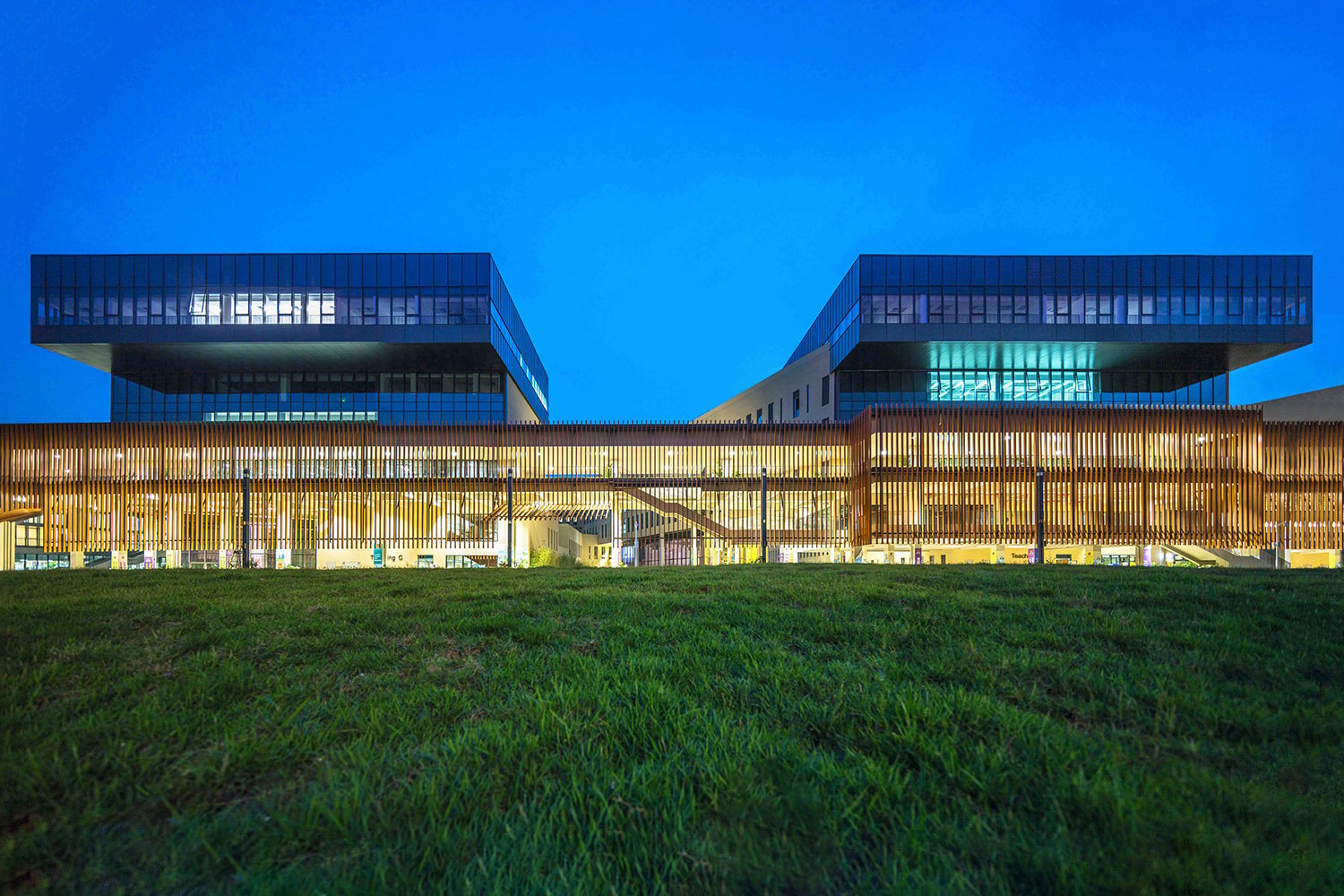 Elevated Galleries along the Campus Green | Rocco Design Architects Associates