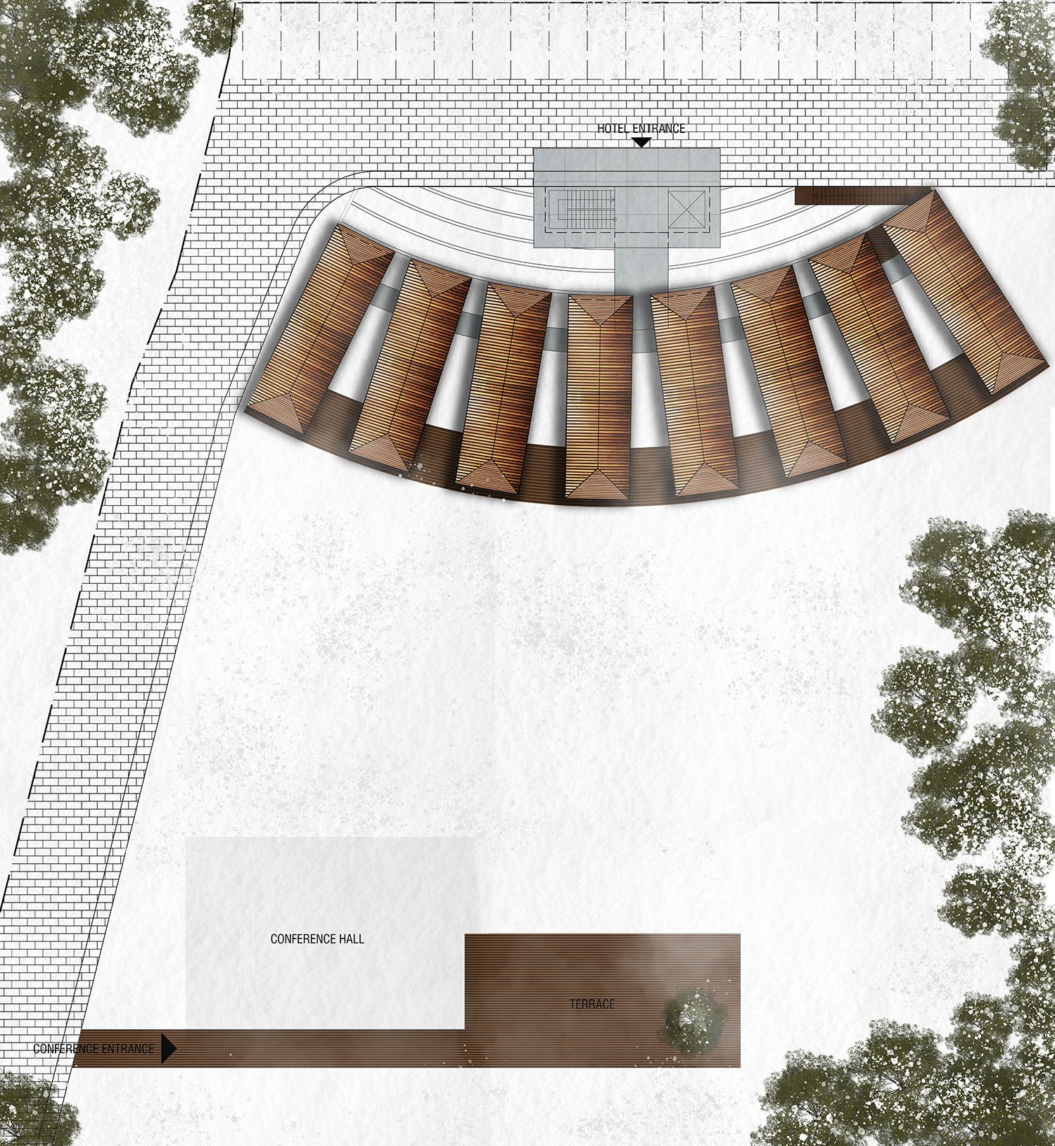 Voronet Lila Hotel site plan | Yazgan Design Architecture