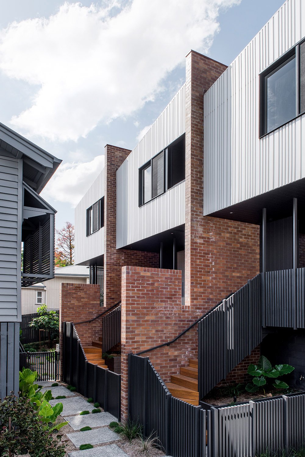 Private Front Yards of the Terrace Houses | Cathy Schusler