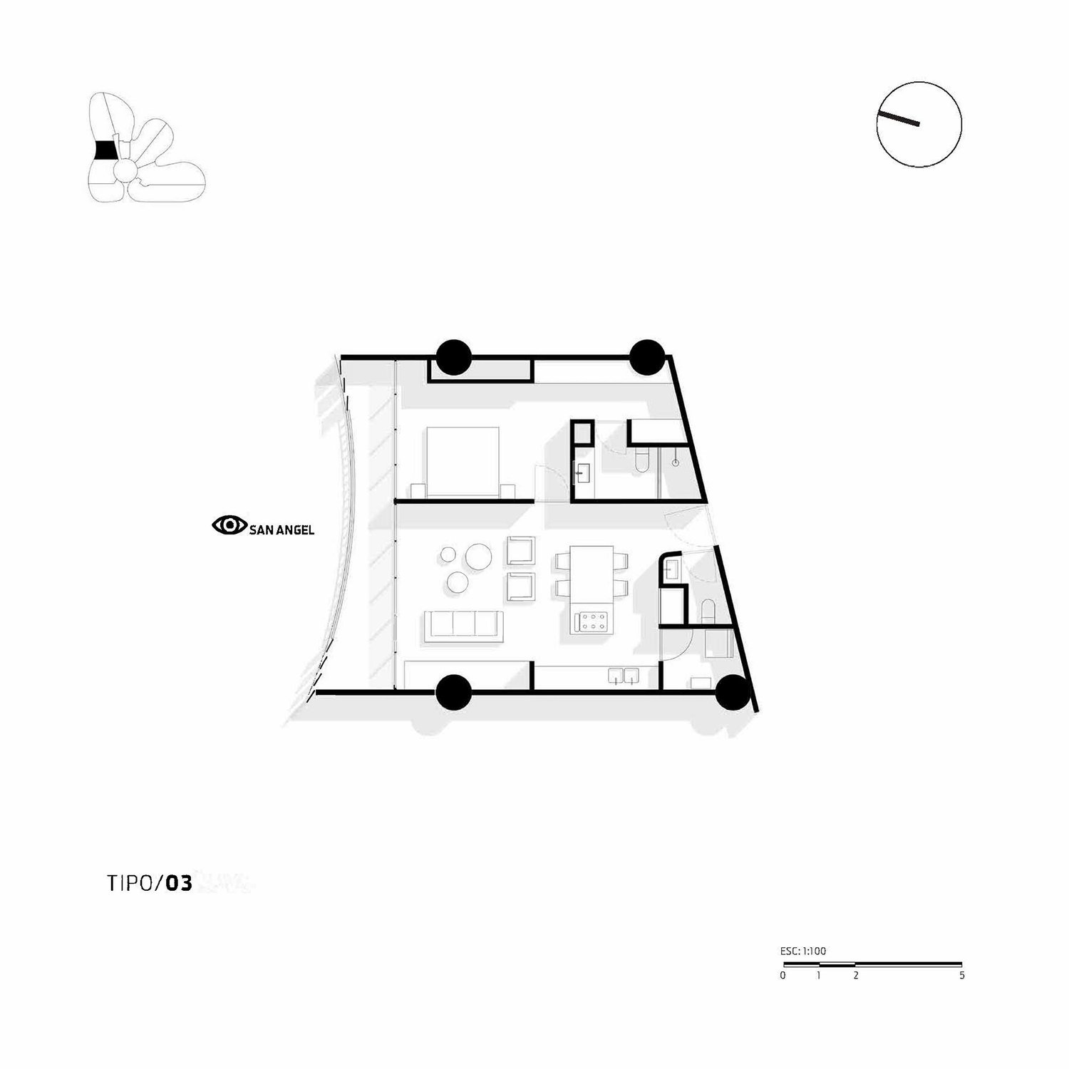 Apartment Type 3 | Miguel de la Torre Arquitectos