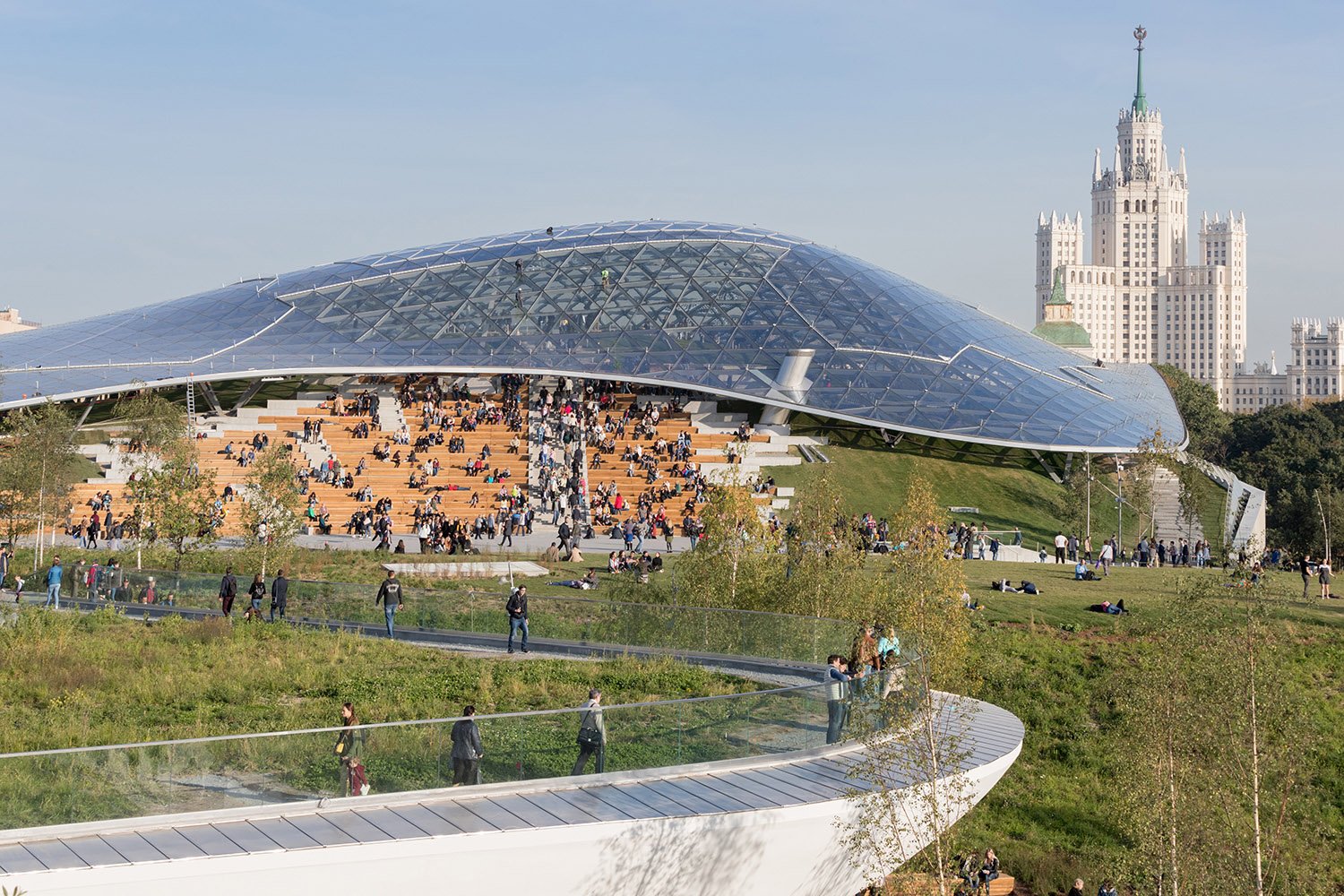 View of Glass Crust, Zaryadye park | Photography by Iwan Baan