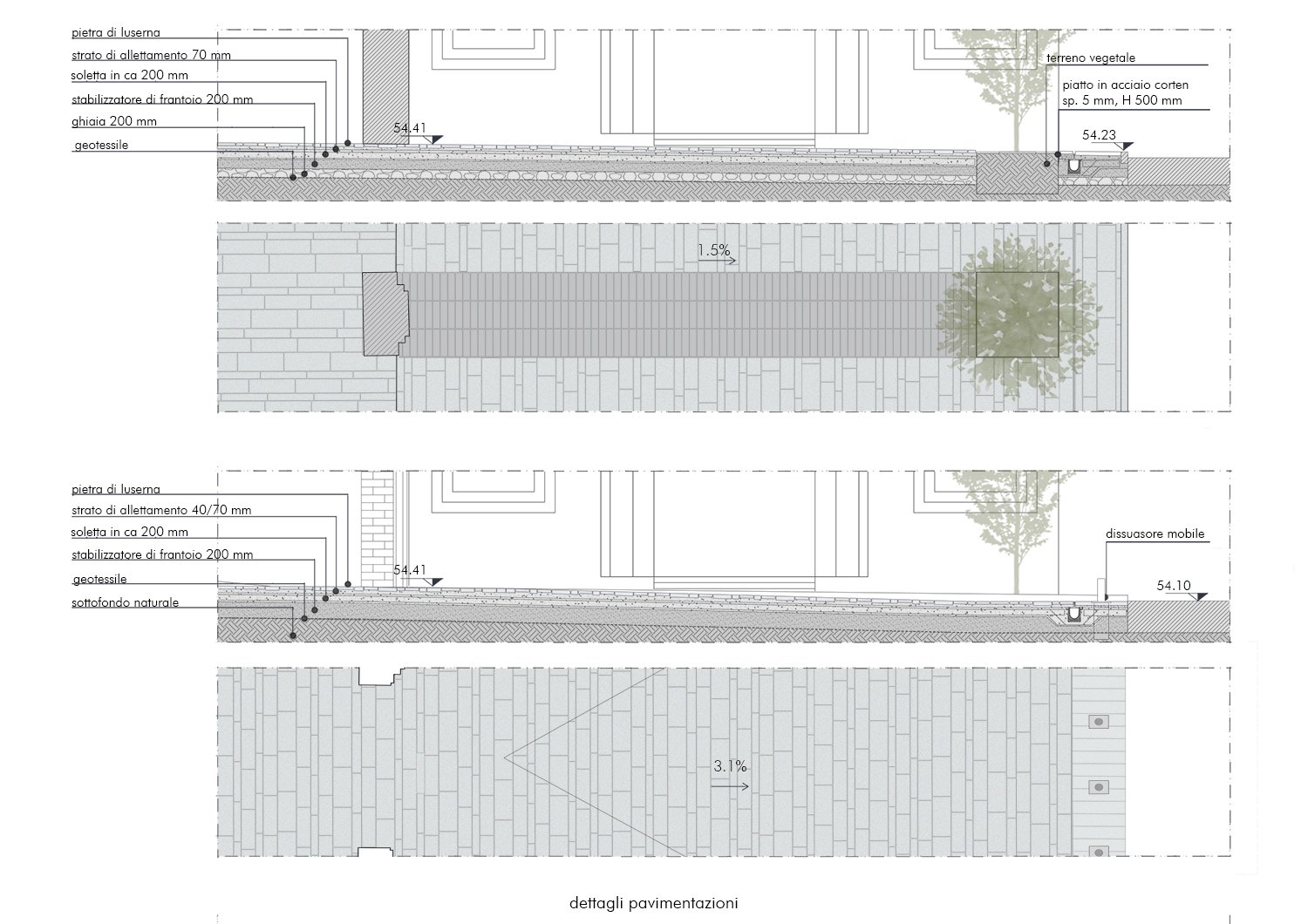 Dettaglio costruttivo 3_le pavimentazioni | EFA studio di architettura