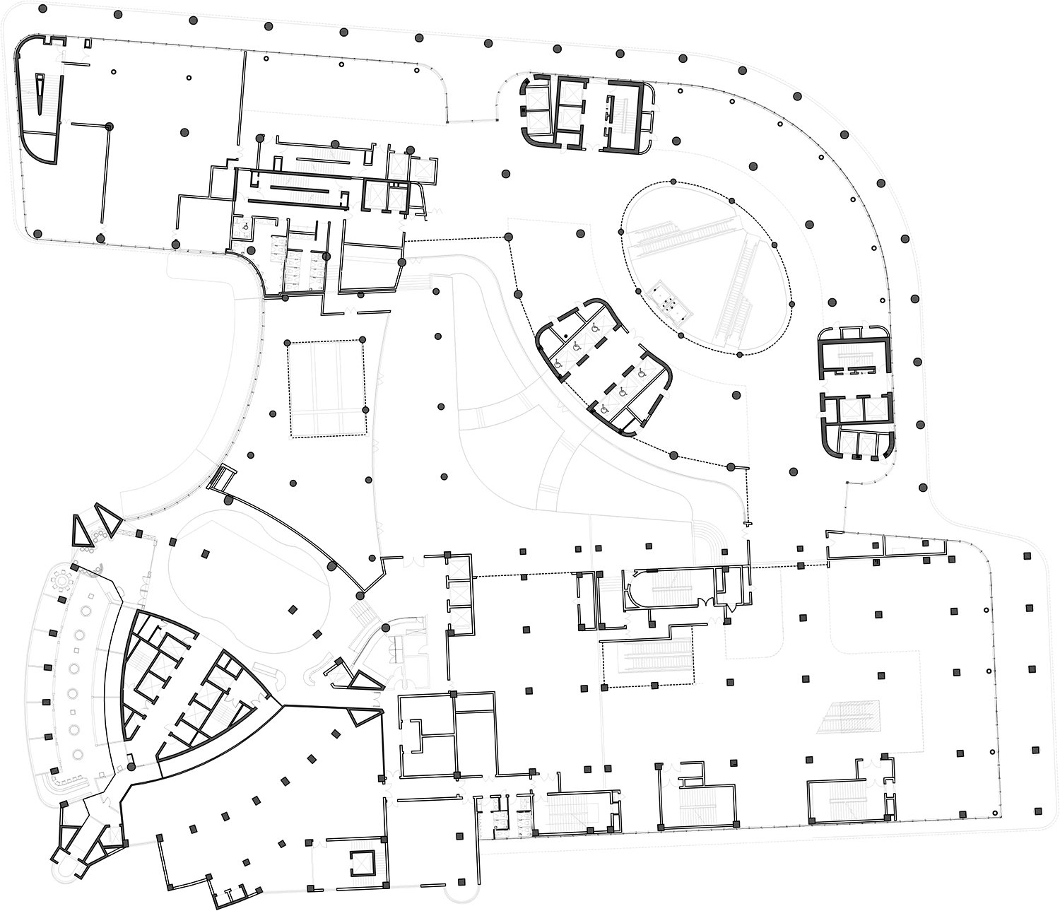 Second Floor Plan | The Architectural Design & Research Institute of Zhejiang University; Architects von Gerkan, Marg and Partners (gmp)