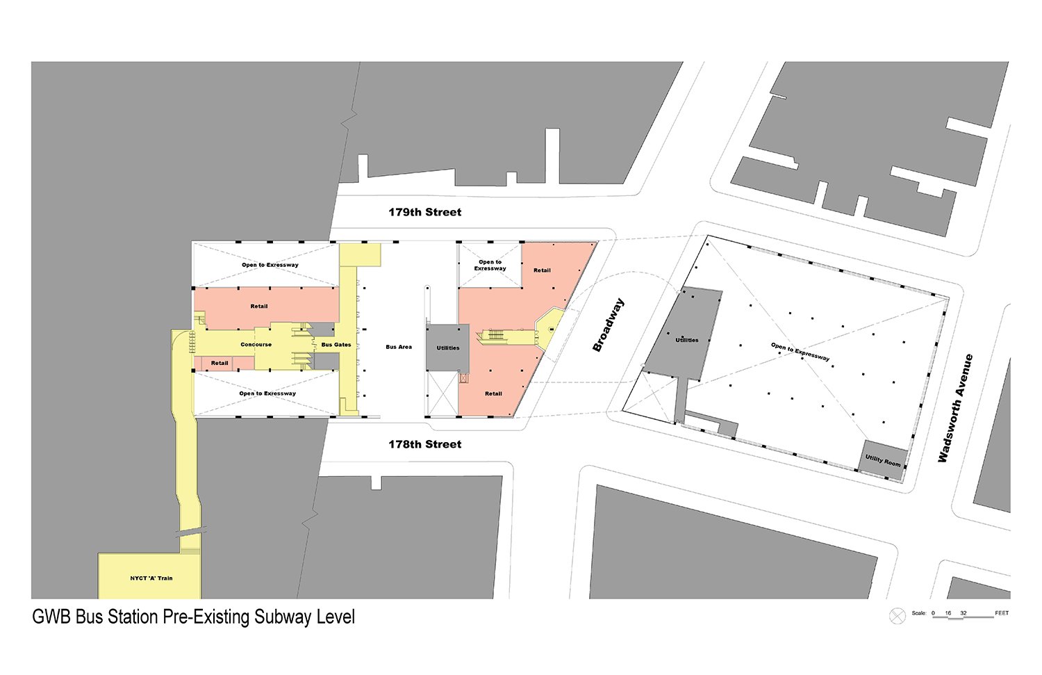 GWBBS Pre-Existing Subway Level Plan | The Port Authority of New York and New Jersey