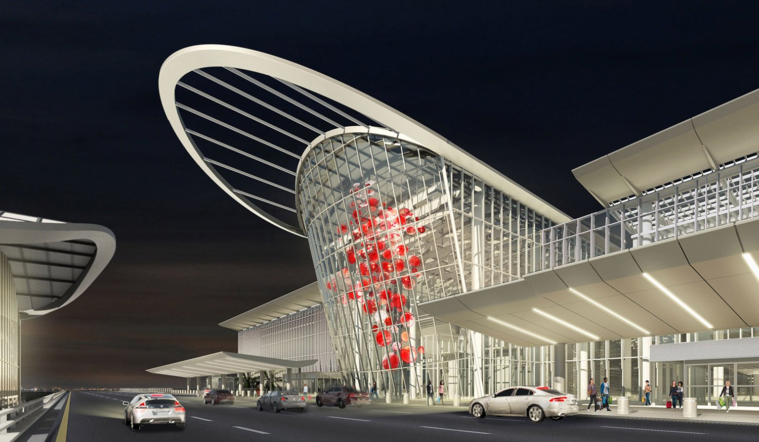 The new South Terminal Complex establishes Orlando as a travel destination. | Fentress Architects