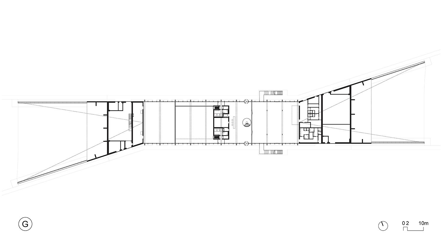 ZAA Zanon Architetti Associati | Multipurpose building (Library, Auditorium and cafè) plan