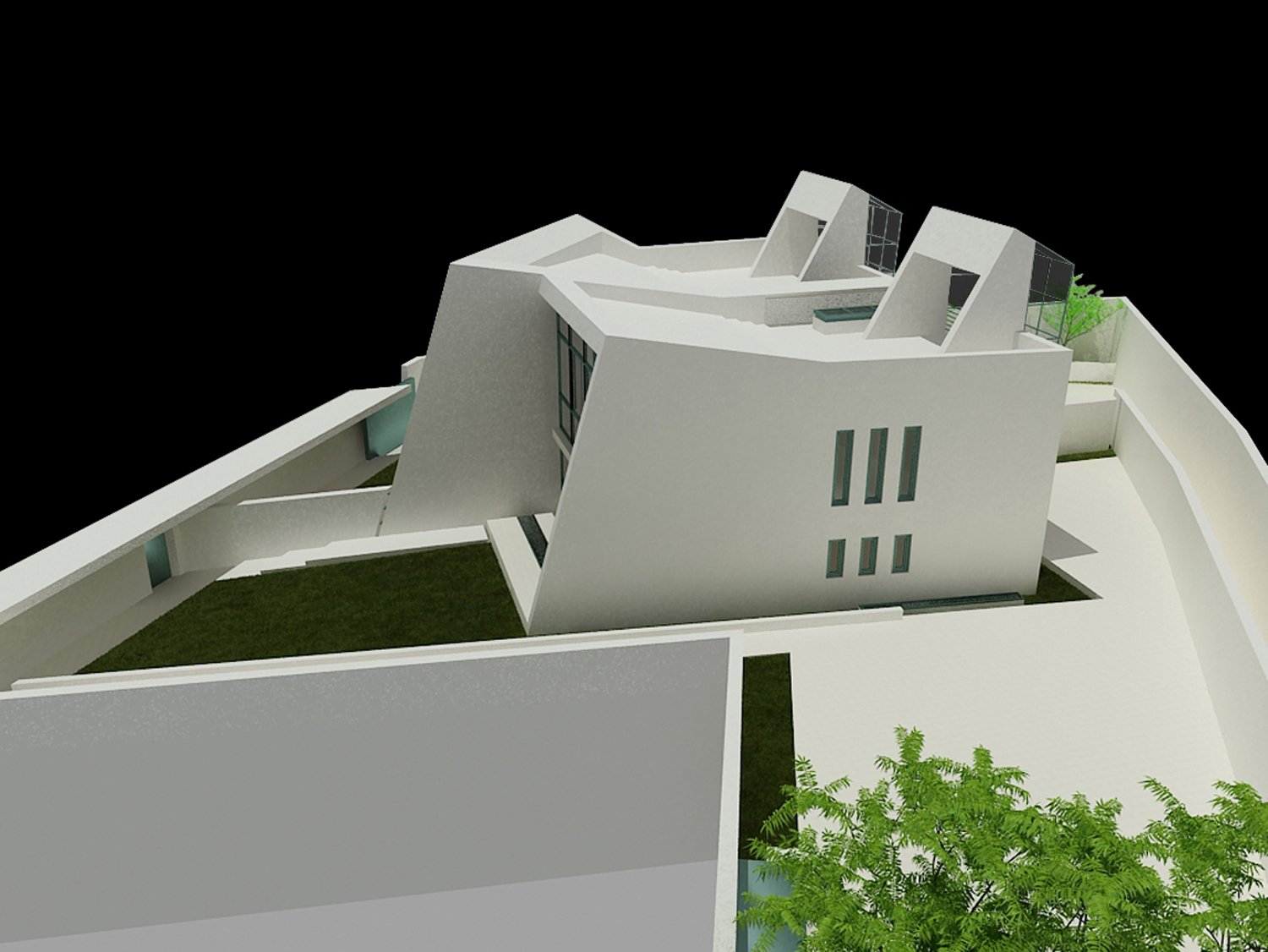 2TwinHouses - Modello Tridimensionale / | Rendering: Alberto Romano - Graphic Update: Fabio Amantia