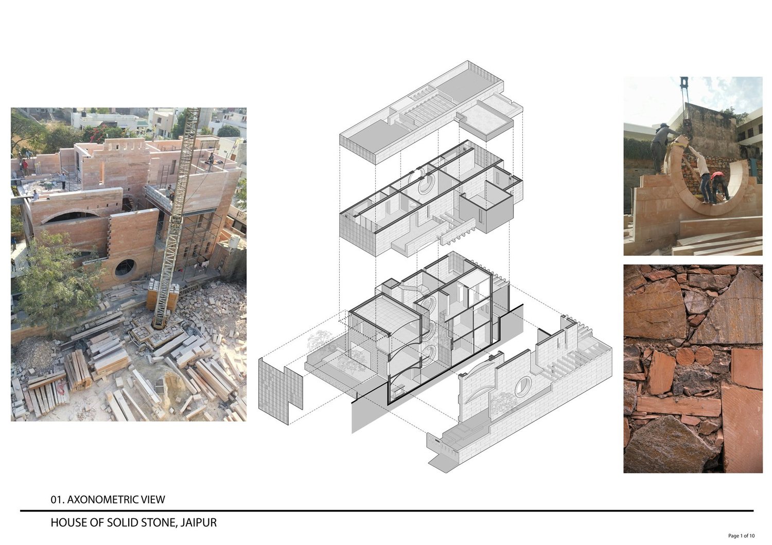 Axonometric and Construction methodology | Malik Architecture and Fabien Charuau