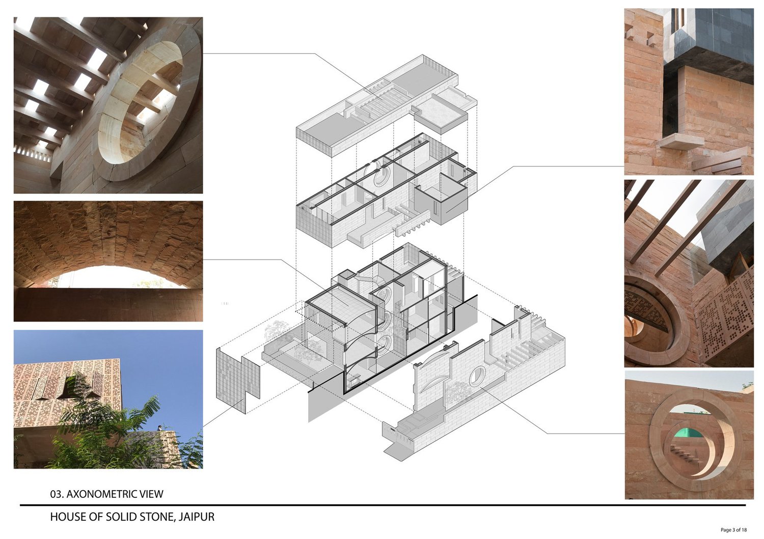 Various elements implementing traditional knowledge of building in Stone | Malik Architecture and Fabien Charuau
