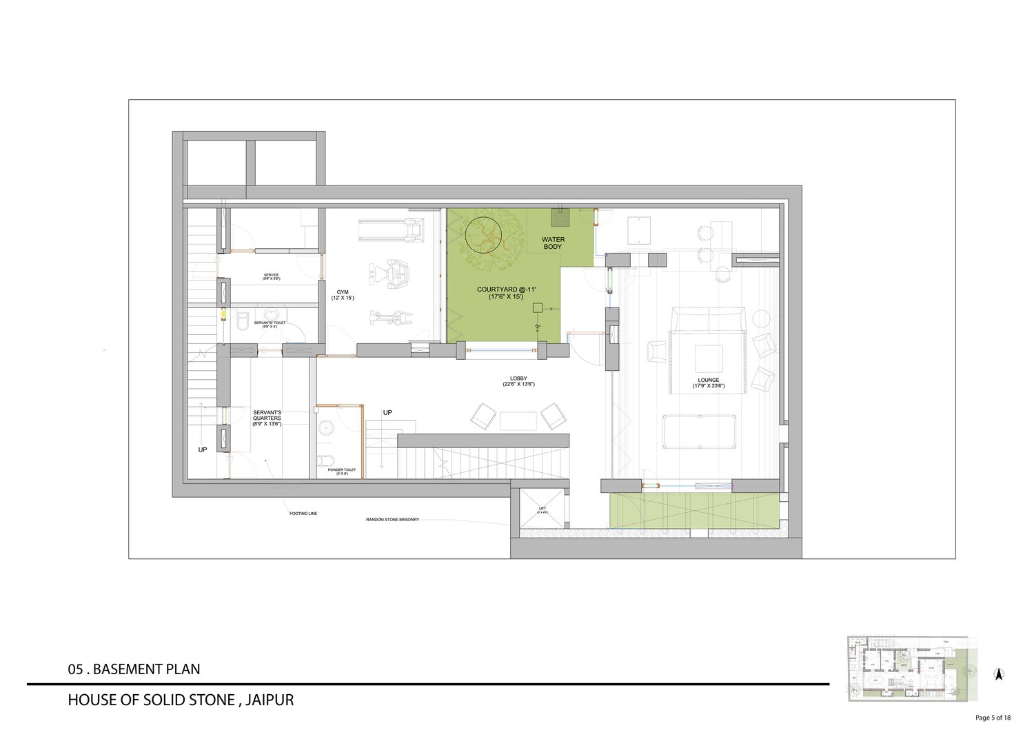Basement Plan | Malik Architecture
