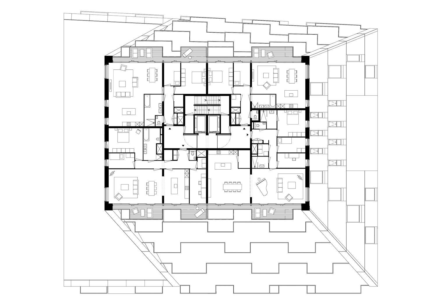 Floor plan, fifteenth floor | Barcode Architects
