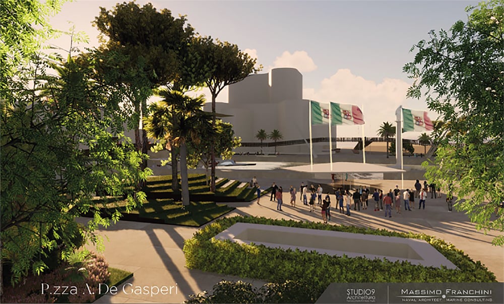 ALCIDE DE GASPERI SQUARE - EAST DOCK | © Arch. Massimo Franchini Tutti i diritti riservati