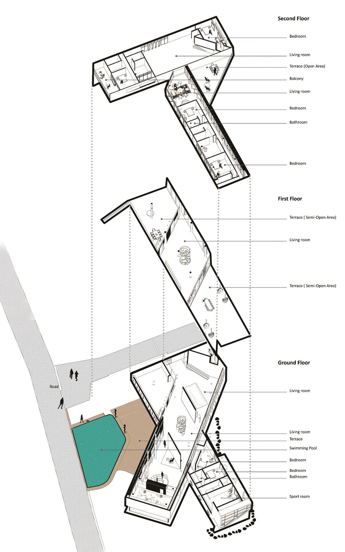 Exploded Plan Perspective Diagram | Wall Corporation