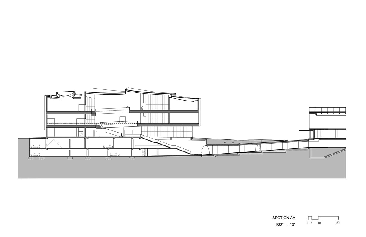Section AA (1/32") | Steven Holl Architects