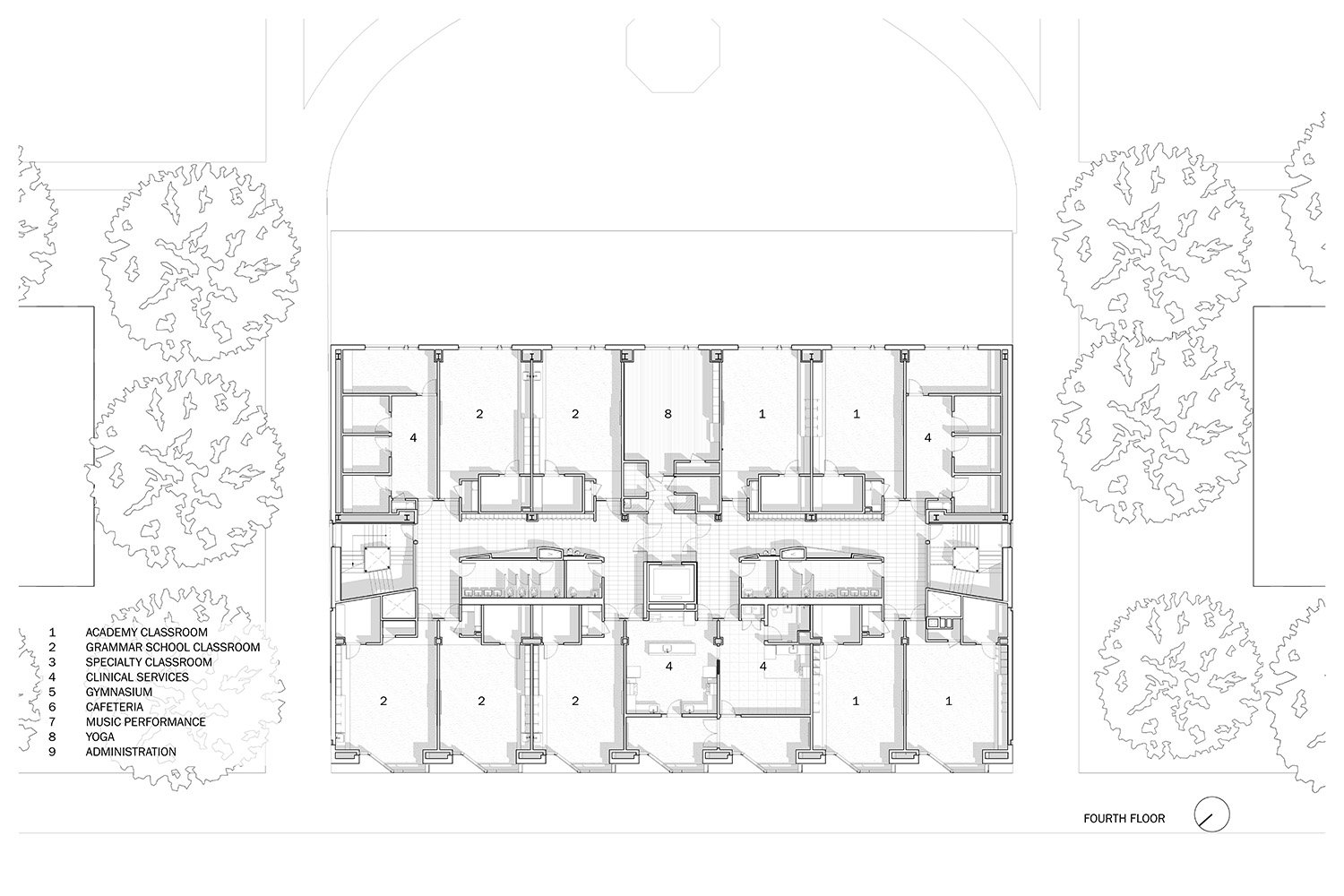 Fourth Floor Diagram | PBDW Architects