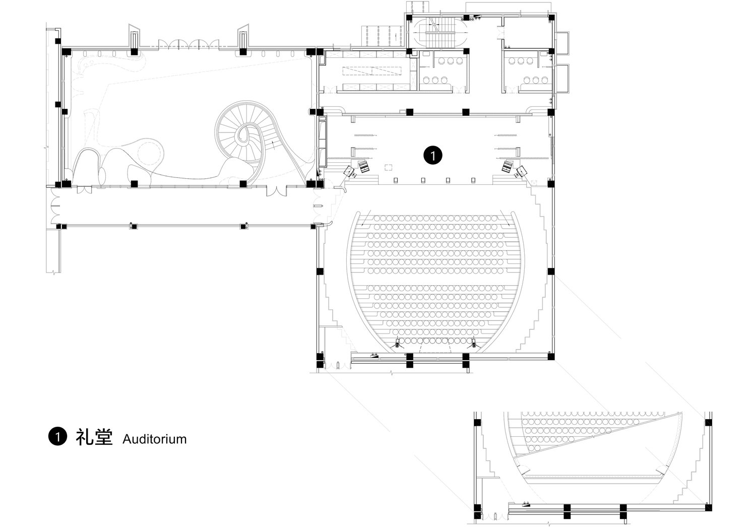 Auditarium Floor Plan | X+Living