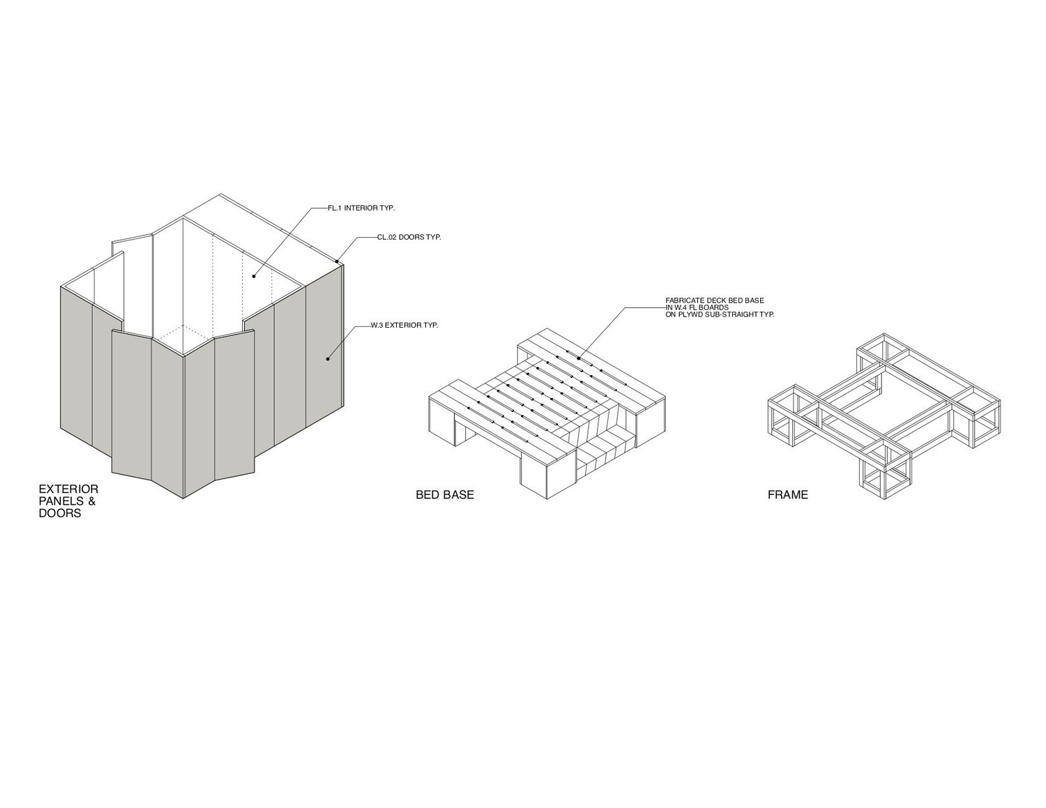 A 3 dimensional look at the bed chamber and its base | Brian Messana and Toby O'Rorke