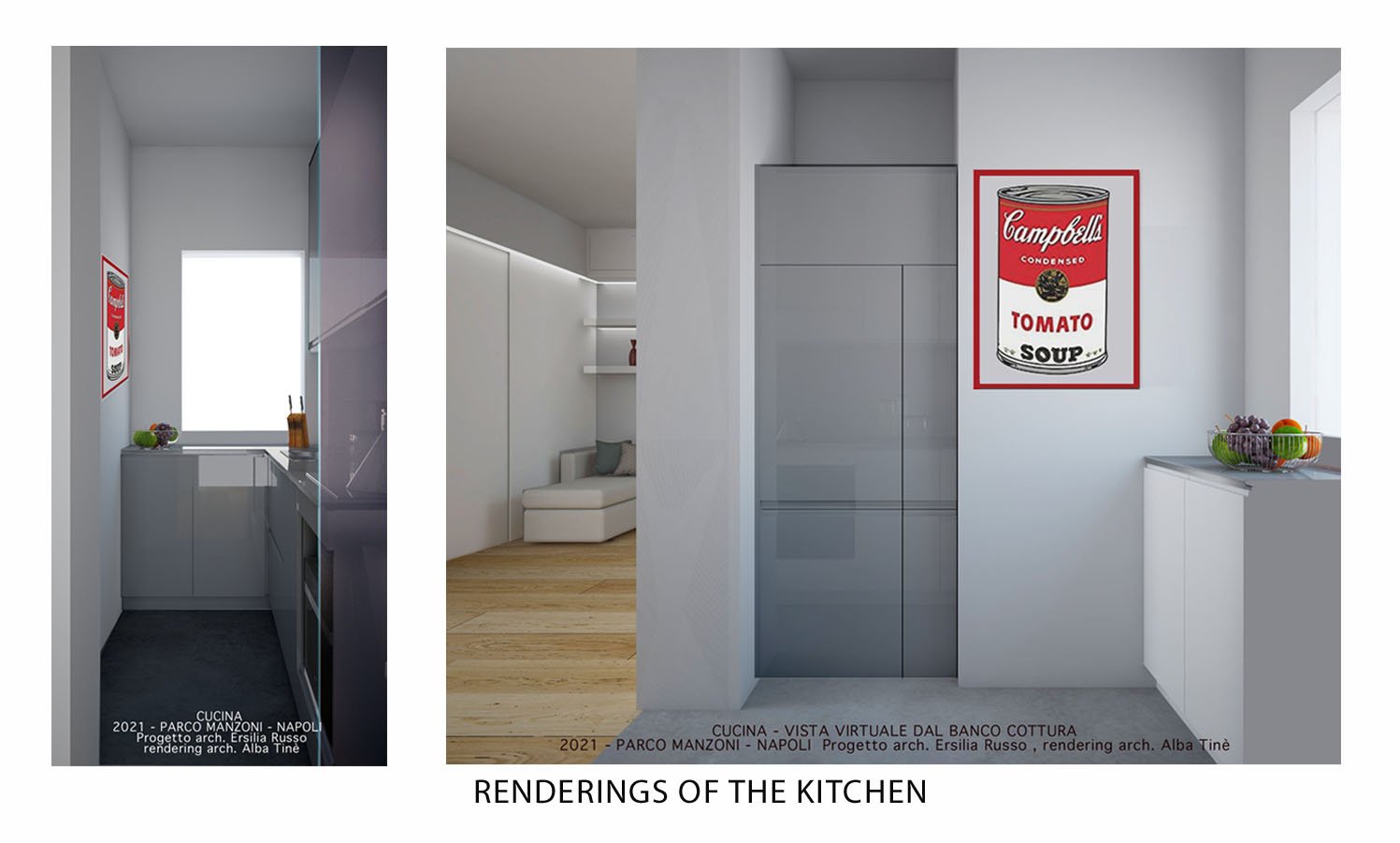 RENDERING OF THE KITCHEN | arch. Ersilia Russo